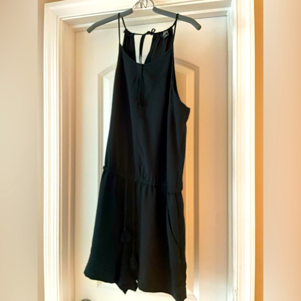 Black Halter Romper